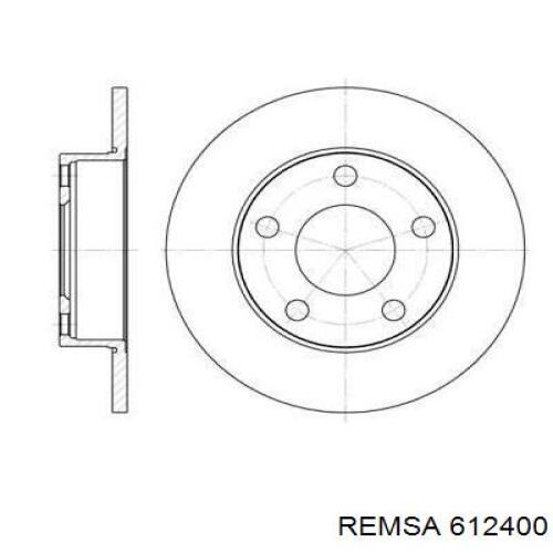 Тормозные диски 612400 Remsa