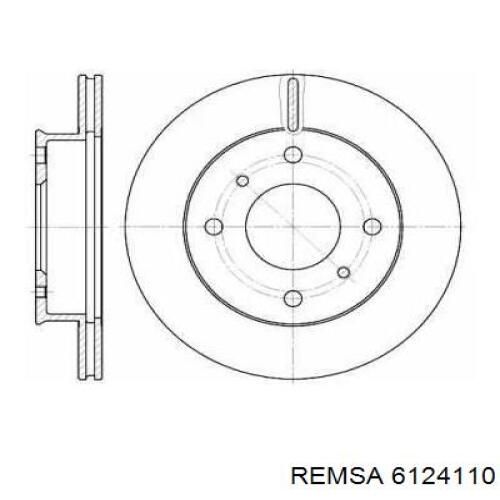 Передние тормозные диски 6124110 Remsa