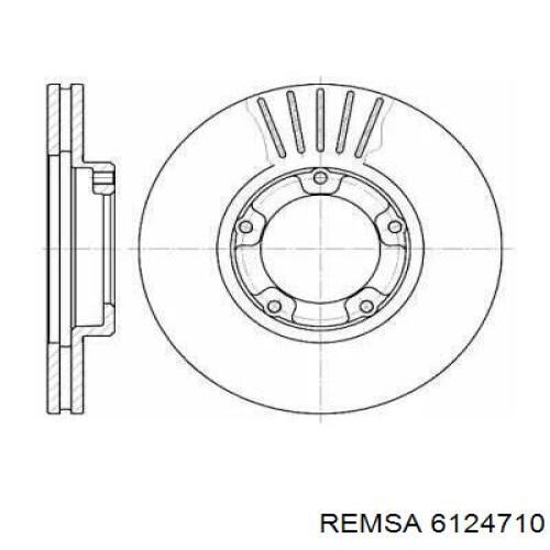 Передние тормозные диски 6124710 Remsa