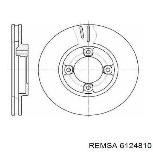 Передние тормозные диски 6124810 Remsa