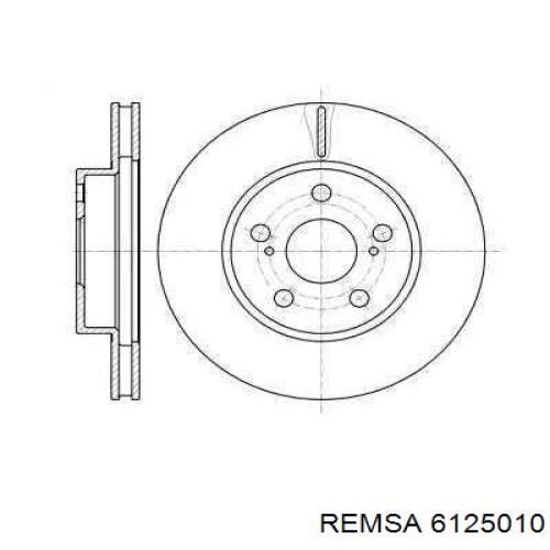 Передние тормозные диски 6125010 Remsa