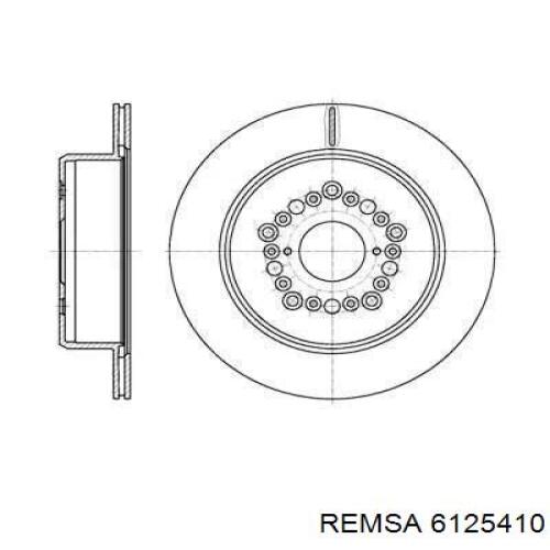 Тормозные диски 6125410 Remsa