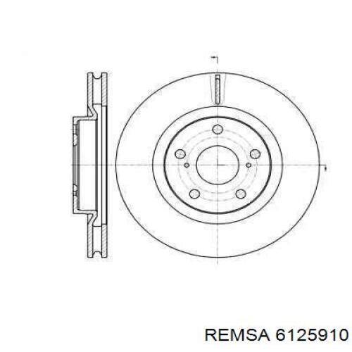 Передний тормозной диск Remsa 6125910