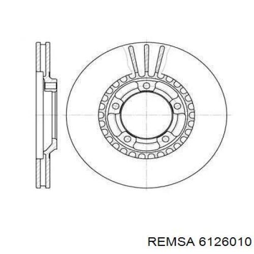 Передние тормозные диски 6126010 Remsa