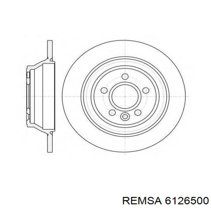 Тормозные диски 6126500 Remsa