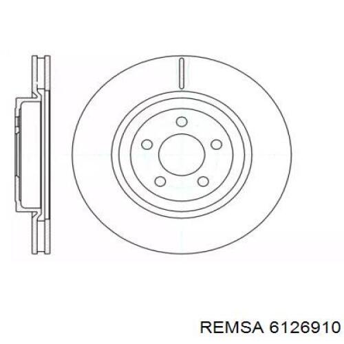 6126910 Remsa диск тормозной передний
