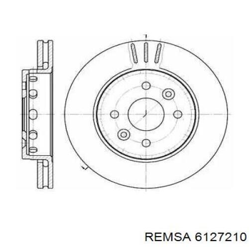 Передние тормозные диски 6127210 Remsa