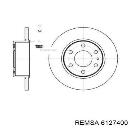 Тормозные диски 6127400 Remsa