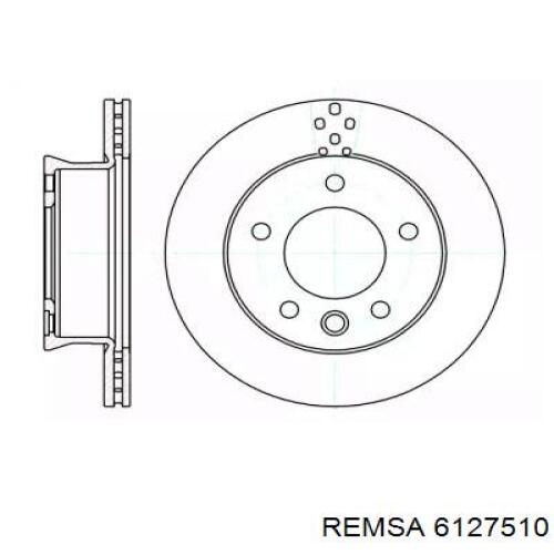 Передние тормозные диски 6127510 Remsa