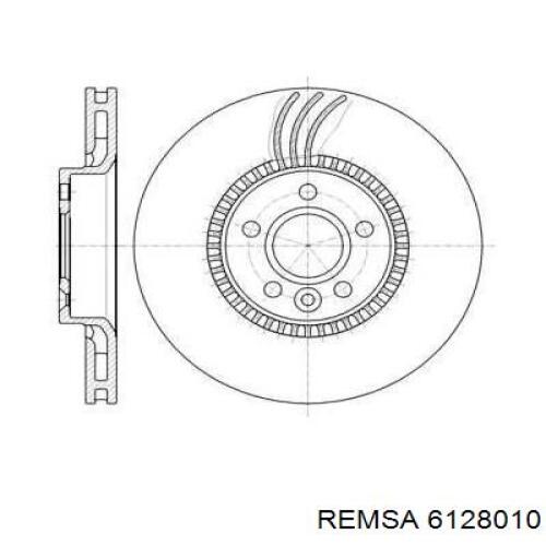 6128010 Remsa диск тормозной передний