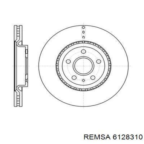 Передние тормозные диски 6128310 Remsa