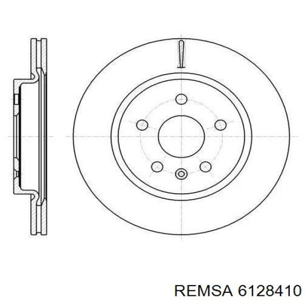 Тормозные диски 6128410 Remsa