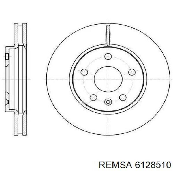 Передние тормозные диски 6128510 Remsa