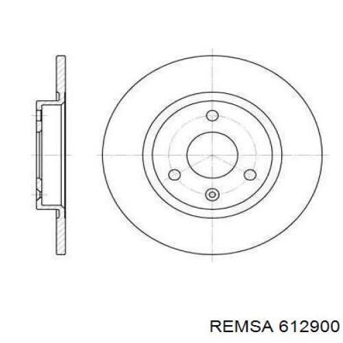 Передние тормозные диски 612900 Remsa