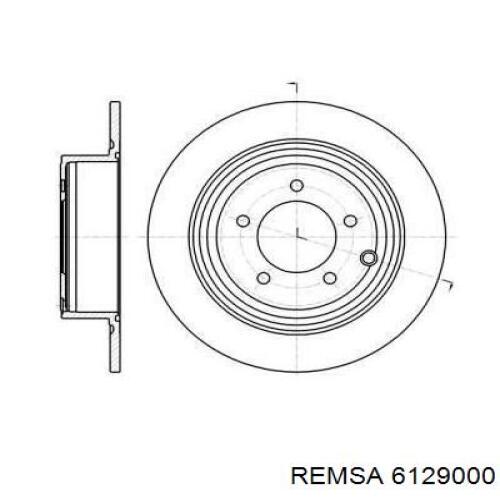 Тормозные диски 6129000 Remsa