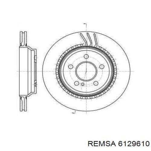 Тормозные диски 6129610 Remsa