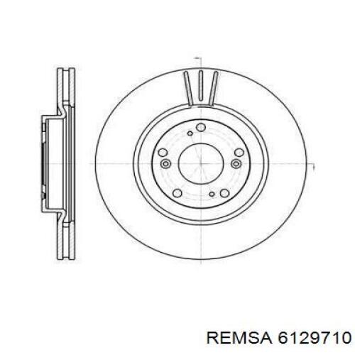 Передние тормозные диски 6129710 Remsa