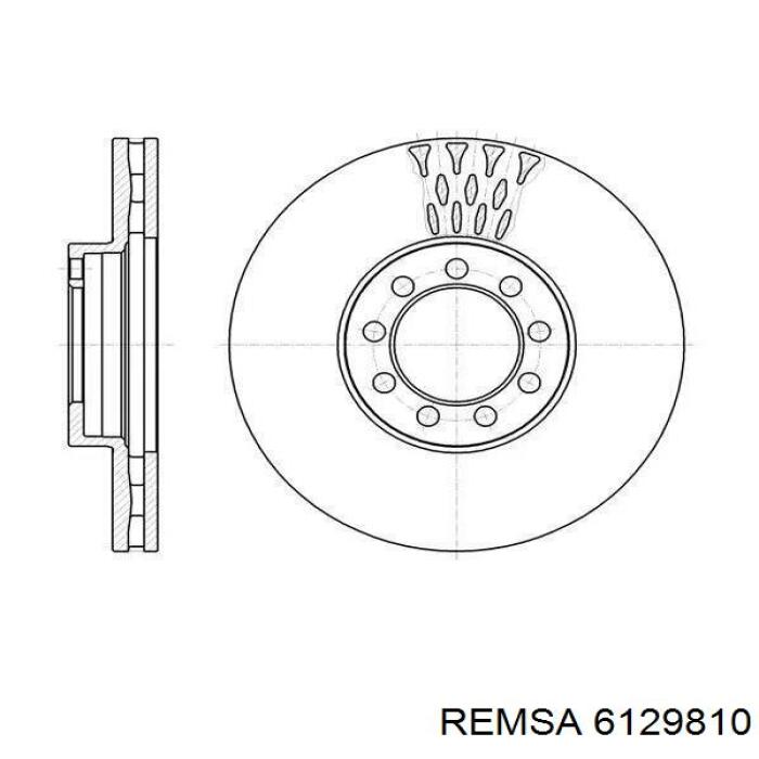 6129810 Remsa диск тормозной передний