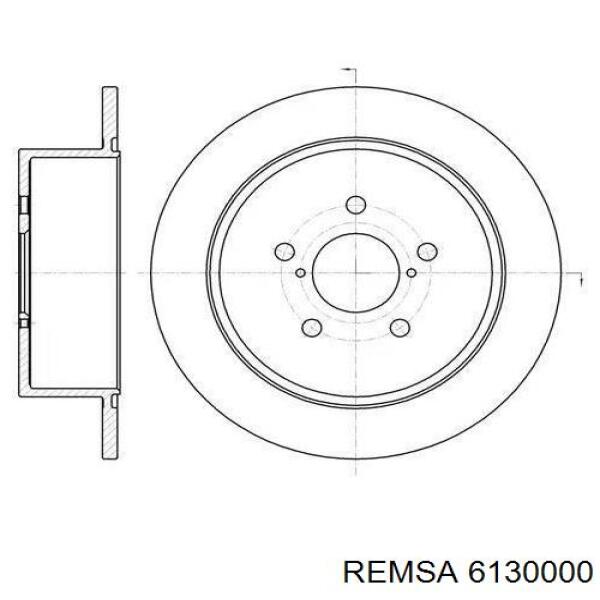 Тормозные диски 6130000 Remsa