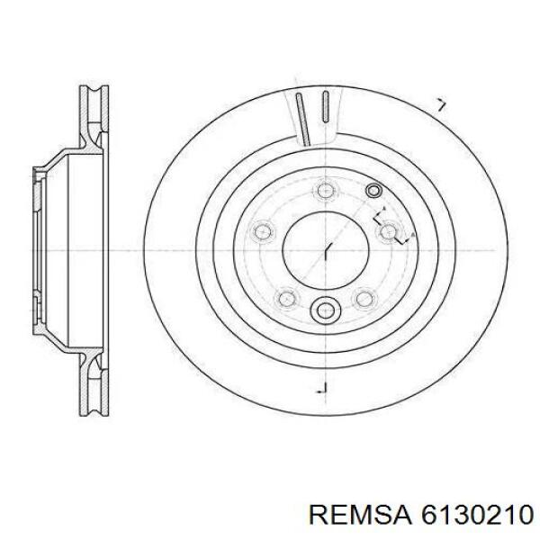 Тормозные диски 6130210 Remsa