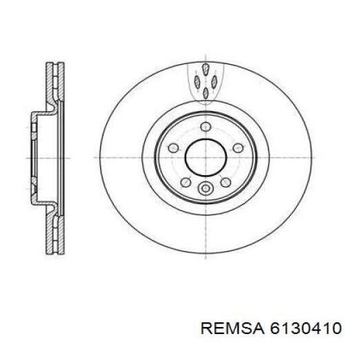 Передние тормозные диски 6130410 Remsa