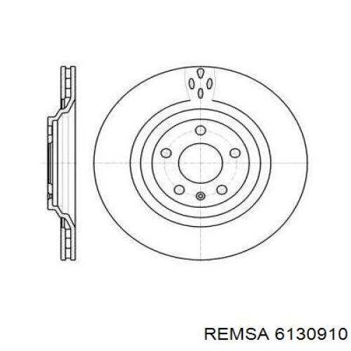 6130910 Remsa диск тормозной задний