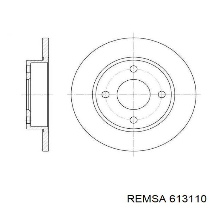 Передний тормозной диск Remsa 613110