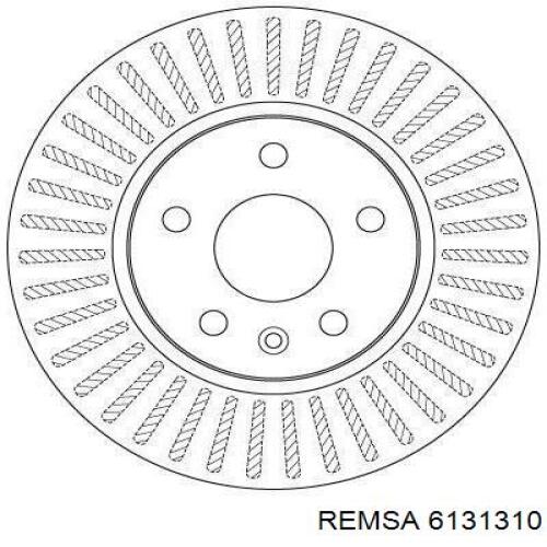 Передние тормозные диски 6131310 Remsa