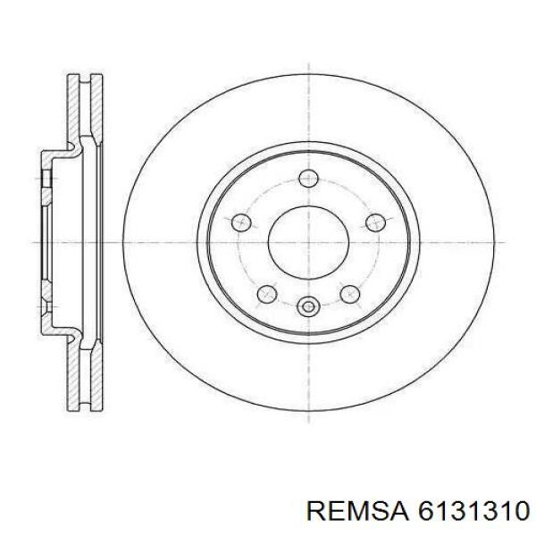 Передние тормозные диски 6131310 Remsa