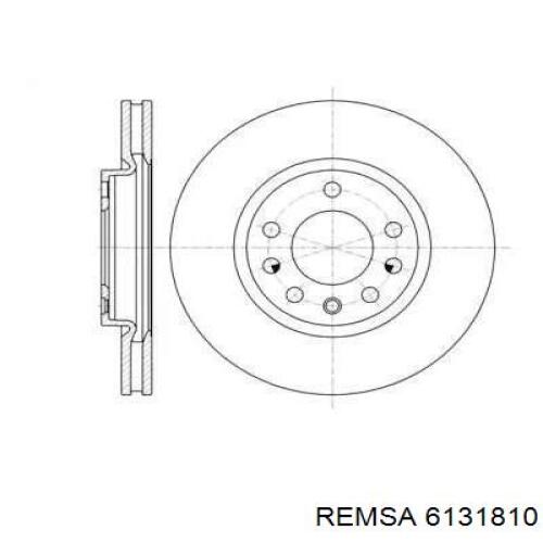 Передние тормозные диски 6131810 Remsa