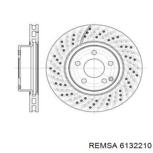 Передние тормозные диски 6132210 Remsa