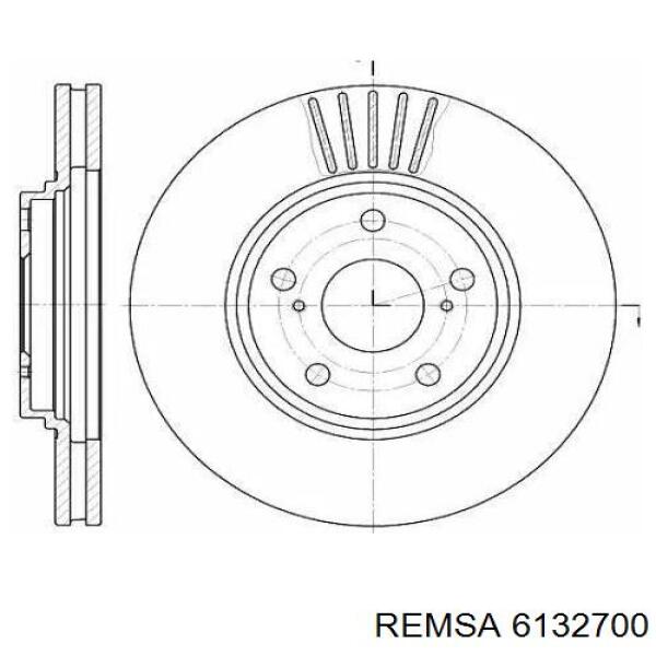Задний дисковый тормоз Remsa 6132700