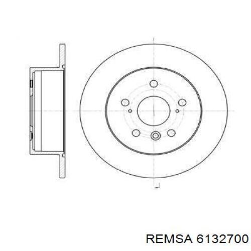 Disco de freno trasero 6132700 Remsa