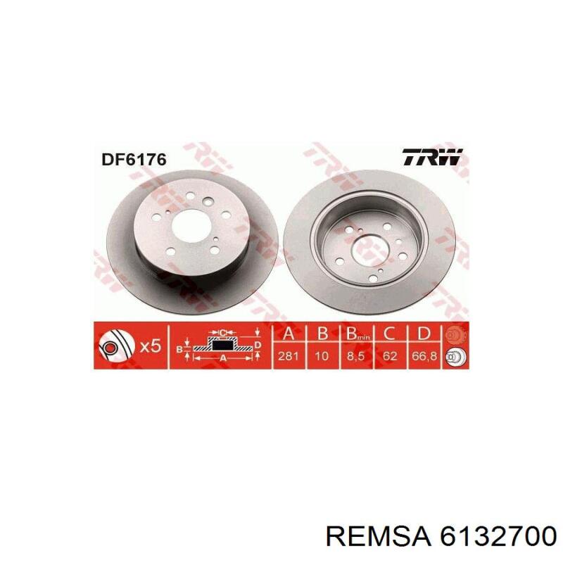 Тормозные диски 6132700 Remsa
