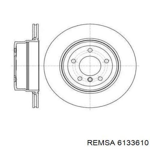 6133610 Remsa диск тормозной задний