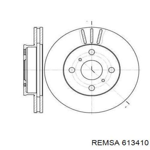 Передние тормозные диски 613410 Remsa