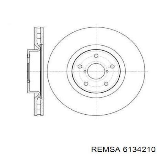 Передние тормозные диски 6134210 Remsa