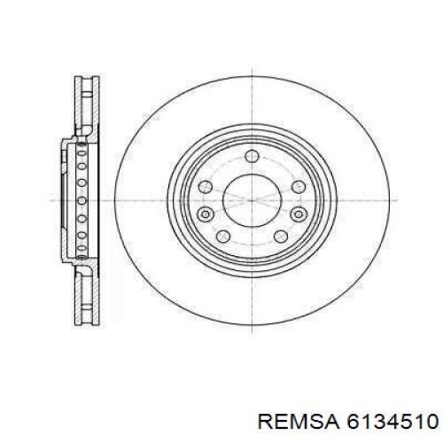 Передние тормозные диски 6134510 Remsa