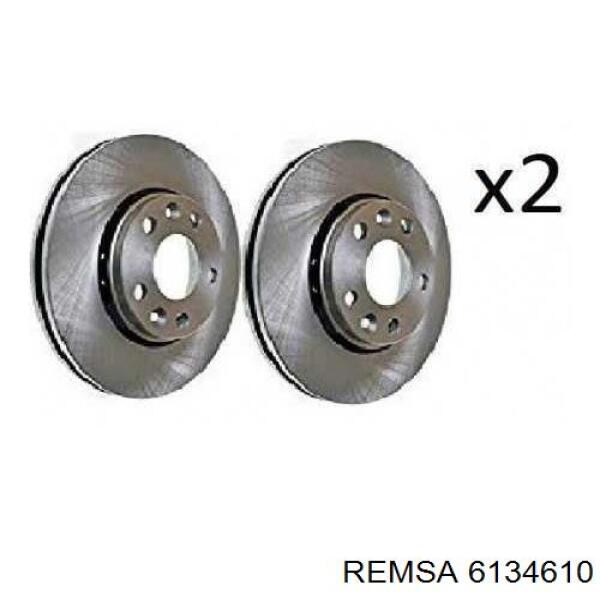 Передние тормозные диски 6134610 Remsa