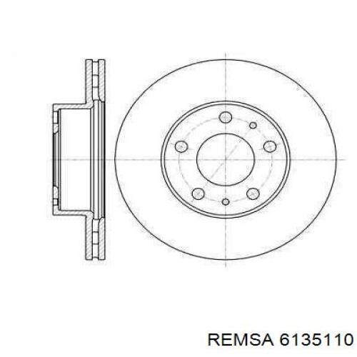 Передние тормозные диски 6135110 Remsa