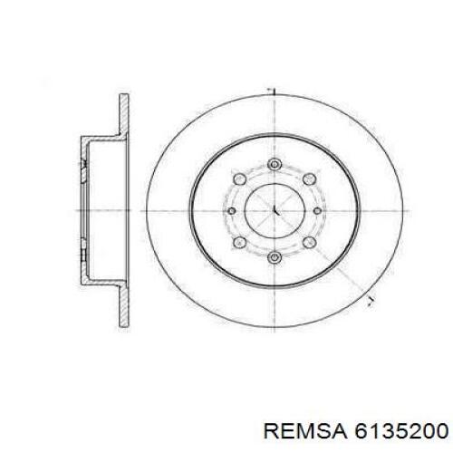 Тормозные диски 6135200 Remsa