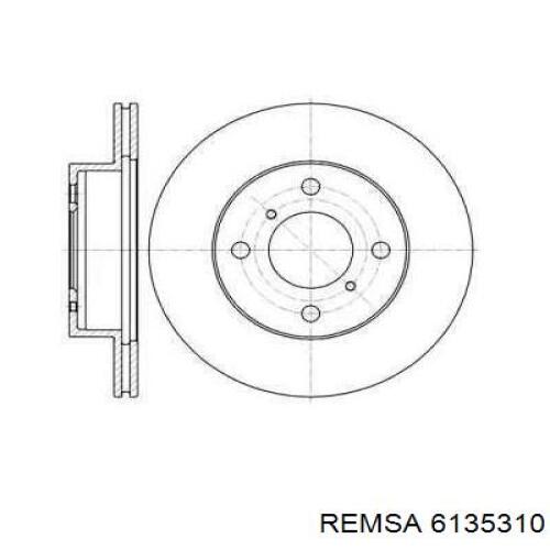 Передние тормозные диски 6135310 Remsa