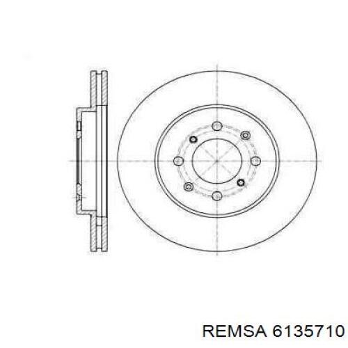 Передние тормозные диски 6135710 Remsa