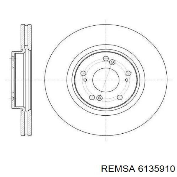 6135910 Remsa Диск тормозной передний
