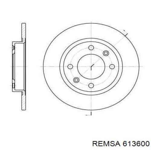 Тормозные диски 613600 Remsa