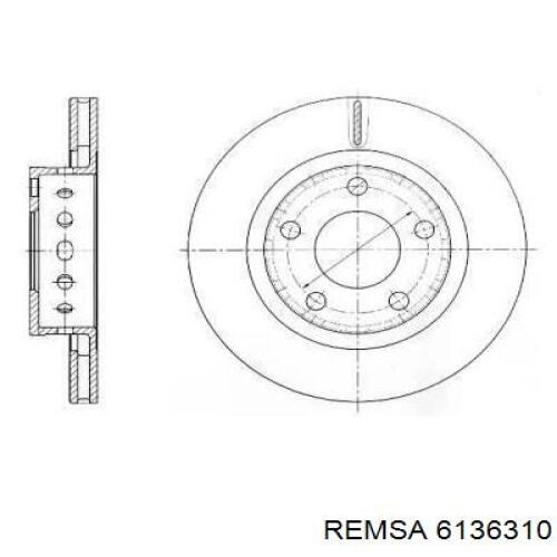 Тормозные диски 6136310 Remsa