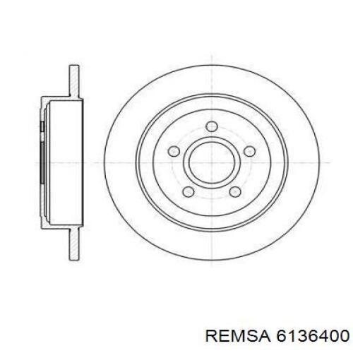 Тормозные диски 6136400 Remsa