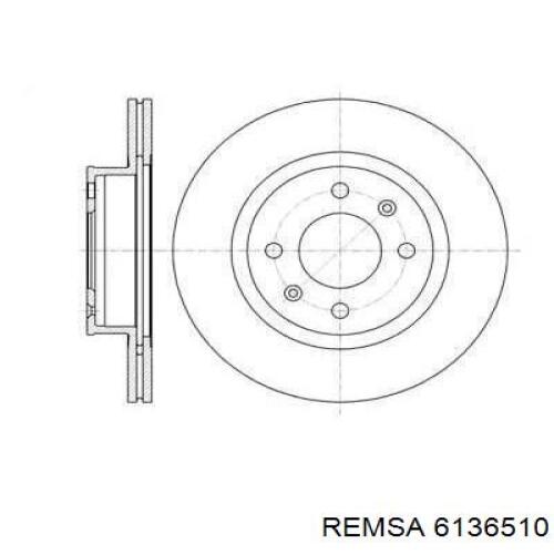 Передние тормозные диски 6136510 Remsa