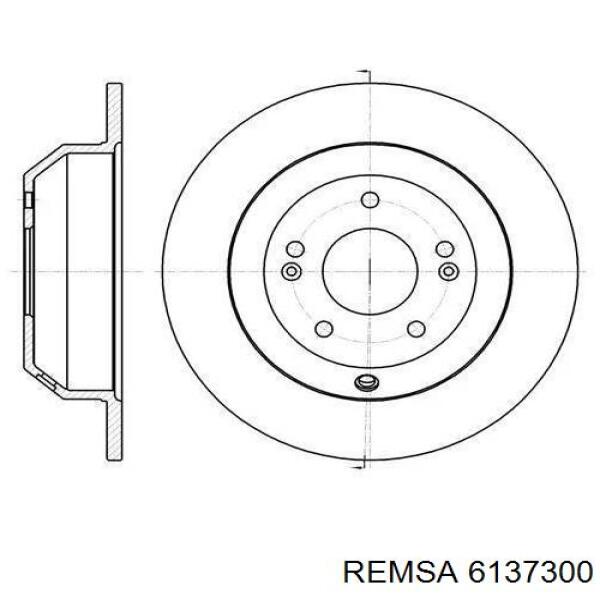 6137300 Remsa диск тормозной задний