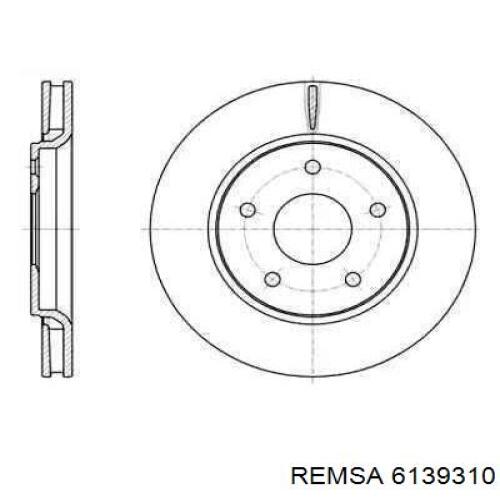 Передние тормозные диски 6139310 Remsa